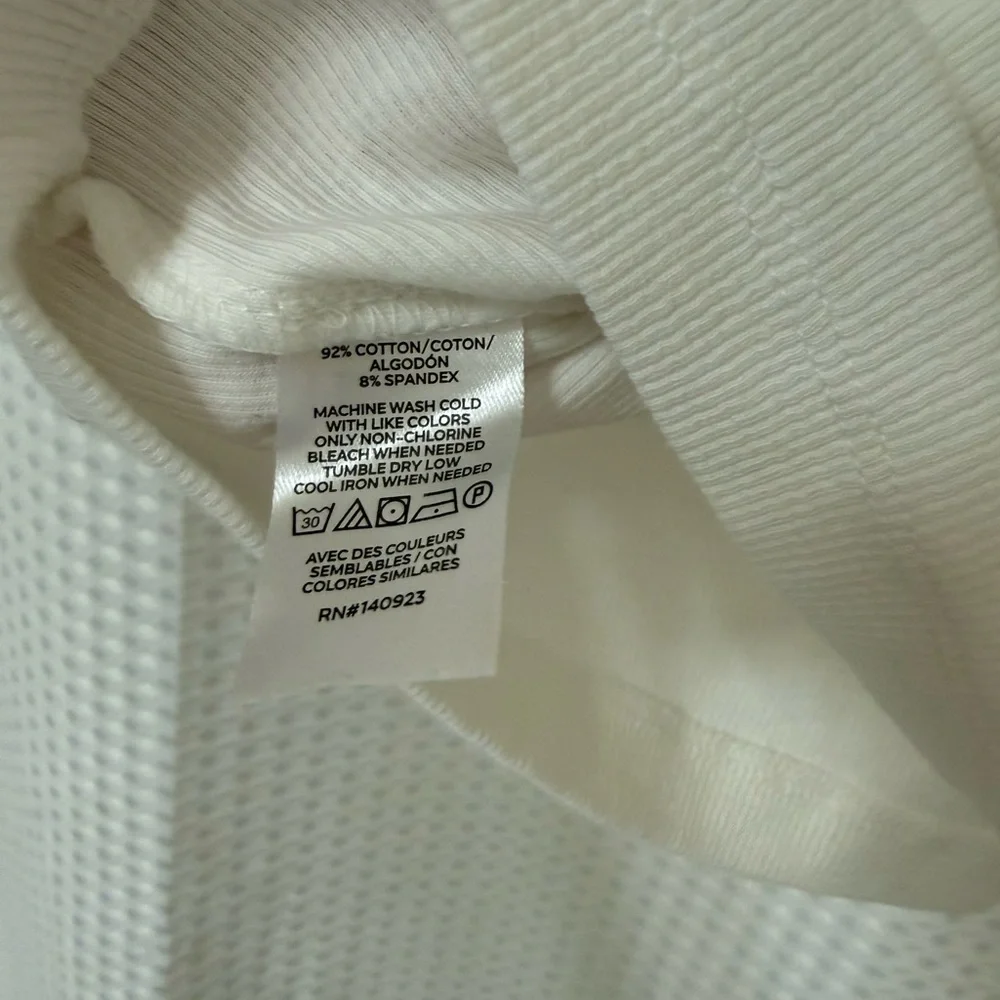 White Racerback Ribbed Tank - Picture 3 of 3